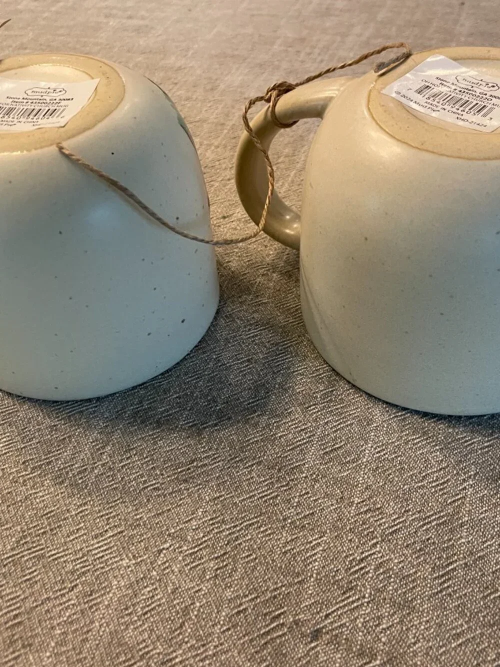 NWT! Mud Pie Set of 2 Ceramic Mugs Child is Born & Oh Holy Night!